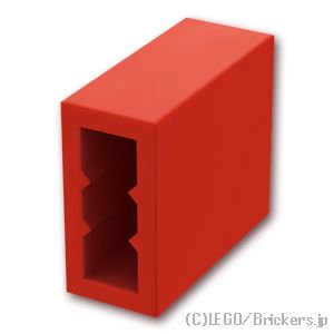 ブロック 1 x 2 x 2：[Red / レッド]