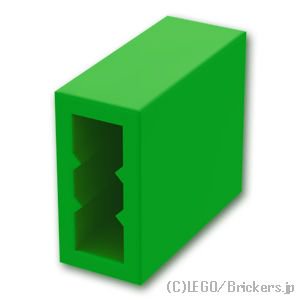 ブロック 1 x 2 x 2：[Bt,Green / ブライトグリーン]