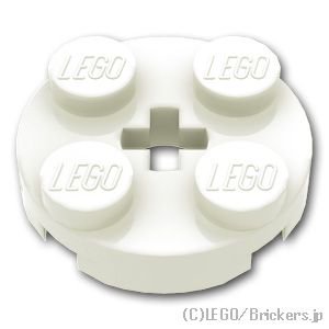 LEGO® パーツ 403201 プレート x 2 - ラウンド：[White / ホワイト] 4032-001 の商品ページ｜レゴ®パーツ バラ売りのブリッカーズ