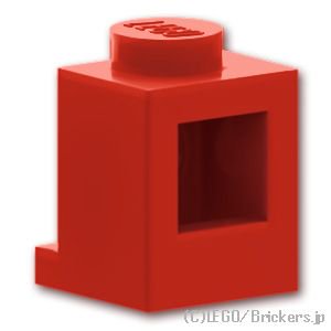 ブロック 1 x 1 - ヘッドライト：[Red / レッド]