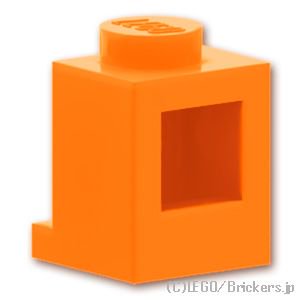 ブロック 1 x 1 - ヘッドライト：[Orange / オレンジ]