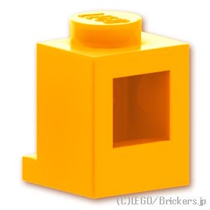 ブロック 1 x 1 - ヘッドライト：[Bt,Lt Orange / ブライトライトオレンジ]