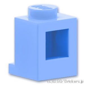 ブロック 1 x 1 - ヘッドライト：[Bt,Lt Blue / ブライトライトブルー]