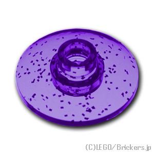 ディッシュ 2 x 2 - 16mm：[Gli,Tr,Purple / グリッタートランスパープル]
