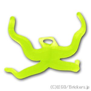 吸盤のある触手 - ネックブラケット：[Tr,Neon Green / トランスネオングリーン(蛍光)]