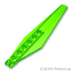 ヒンジプレート 3 x 12 アングルサイド- 垂直ロック：[Tr,Bt Green / トランスブライトグリーン]