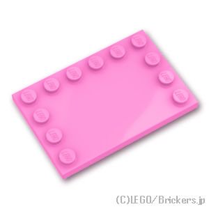 タイル 4 x 6 - エッジスタッド：[Bright Pink / ブライトピンク]