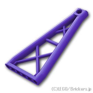 サポート 1 x 6 x 10 - 三角桁：[Dark Purple / ダークパープル]