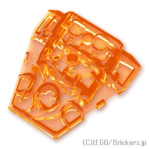 ウェッジ 4 x 4 - ポリゴン：[Tr,Orange / トランスオレンジ]