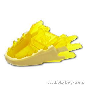 LEGO® パーツ 6432405 ドラゴンヘッド - 下あご：[Tr,Yellow / トランスイエロー] 100588pb02-044