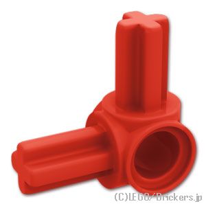 LEGO® パーツ 6563615 テクニック 十字軸 / ピンコネクター ハブ - 2十字軸 90°：[Red / レッド] 10197-021 