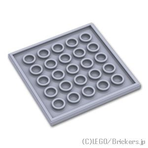 LEGO® パーツ 6014617 タイル 6 x 6 - マット ボトムチューブ：[Light Bluish Gray / グレー] 10202-194 