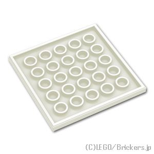 LEGO® パーツ 6447881 タイル 6 x 6 - ハートのクィーン：[White / ホワイト] 10202pb047-001 