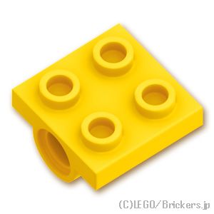 LEGO® パーツ 6061025 プレート 2 x 2 - ピン穴：[Yellow / イエロー] 10247-024 
