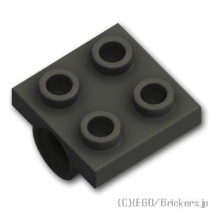 LEGO® パーツ 6061032 プレート 2 x 2 - ピン穴：[Black / ブラック] 10247-026 