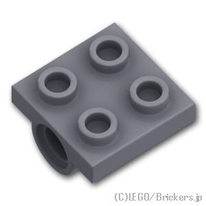 LEGO® パーツ 6047417 プレート 2 x 2 - ピン穴：[Dark Bluish Gray / ダークグレー] 10247-199 