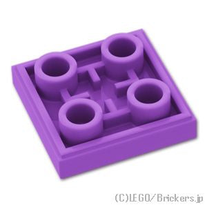 LEGO® パーツ 6426335 反転タイル 2 x 2：[Md,Lavender / ミディアムラベンダー] 11203-324