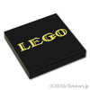 反転タイル 2 x 2 - LEGOロゴ：[Black / ブラック]