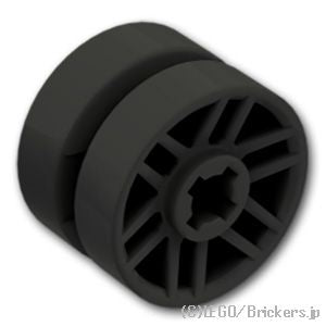 LEGO® パーツ 6050828/6288175 ホイール - 14 x 9.9 - 6ダブルスポーク：[Black / ブラック] 11208-026
