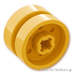 LEGO® パーツ 6268401 ホイール - 14 x 9.9 - 6ダブルスポーク：[Pearl Gold / パールゴールド] 11208-297 