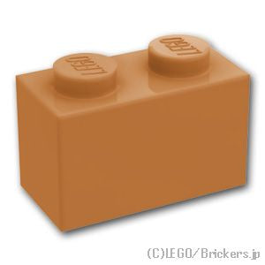 LEGO® パーツ 6411587 ブロック 1 x 2 - 1面スタッド：[Md,Nougat / ミディアムヌガー] 11211-137 
