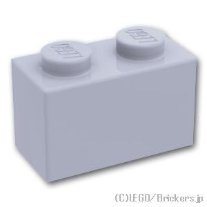 LEGO® パーツ 6015344 ブロック 1 x 2 - 1面スタッド：[Light Bluish Gray / グレー] 11211-194 
