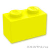 ブロック 1 x 2 - 1面スタッド：[Neon Yellow / ネオンイエロー]