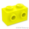 ブロック 1 x 2 - 1面スタッド：[Neon Yellow / ネオンイエロー]