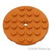 ラウンド プレート 6 x 6：[Dark Orange / ダークオレンジ]