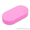 タイル ラウンド 1 x 2 - オーバル：[Bright Pink / ブライトピンク]