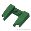 ウェッジ 3 x 4 x 2/3 - カットアウト：[Dark Green / ダークグリーン]