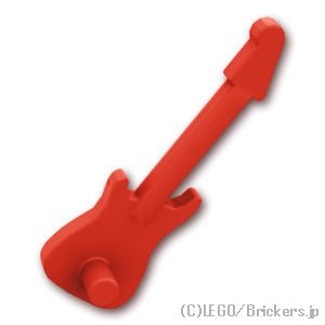 LEGO® パーツ 6121723 エレキギター：[Red / レッド] 11640-021 