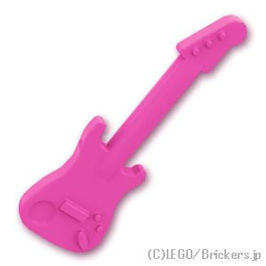LEGO® パーツ 6293332 エレキギター：[Dark Pink / ダークピンク] 11640-221