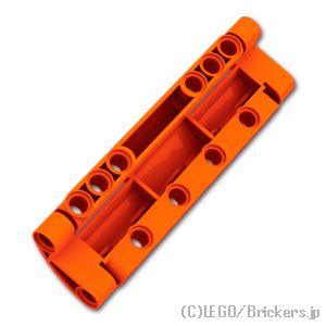 テクニック パネル カーブ 11 x 3 10ピン穴：[Reddish Orange / レディッシュオレンジ ]