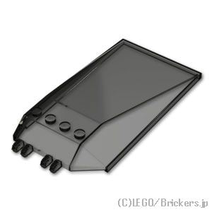 LEGO® パーツ 6473943 ウィンドスクリーン 12 x 6 x 2 - ヒンジ：[Tr,Black / トランスブラック] 13252-375 