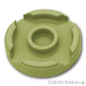 LEGO® パーツ 6092769/6151510 ラウンド タイル 2 x 2 - スタッドホルダー：[Olive Green / オリーブグリーン] 14769-155 