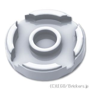 LEGO® パーツ 6371606 ラウンド タイル 2 x 2 - スタッドホルダー：[MetallicSilver / メタリックシルバー] 14769-MS 