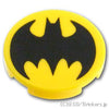 ラウンド タイル 2 x 2 - バットマンシンボル：[Yellow / イエロー]