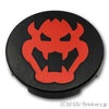 ラウンド タイル 2 x 2 - 赤いクッパの頭：[Black / ブラック]