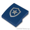 カーブスロープ 2 x 2 x 2/3 - ポリススターバッジ：[Dark Blue / ダークブルー]