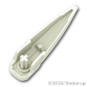 LEGO® パーツ 6124174/6348164 ヒーロー・ファクトリー - ワイドカーブブレード：[White / ホワイト] 15362-001 