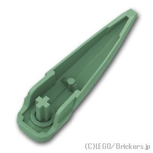 LEGO® パーツ 6329298 ヒーロー・ファクトリー - ワイドカーブブレード：[Sand Green / サンドグリーン] 15362-151 