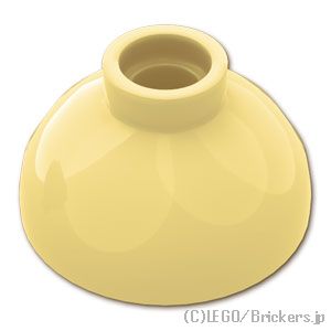 ラウンド ブロック 2 x 2 - ドームボトム：[Tan / タン]