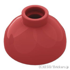 ラウンド ブロック 2 x 2 - ドームボトム：[Dark Red / ダークレッド]