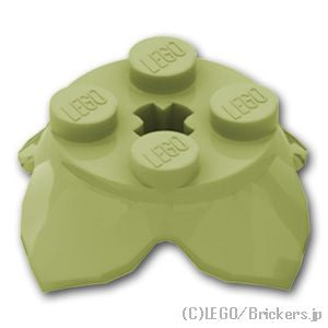 LEGO® パーツ 6426468 花 2 x 2 - 4花びらと軸穴：[Olive Green / オリーブグリーン] 15469-155