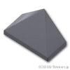3面スロープ 45° - 1 x 2：[Dark Bluish Gray / ダークグレー]