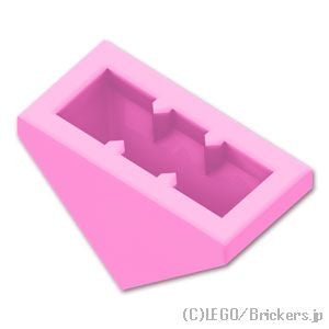 3面 スロープ 45° - 1 x 2：[Bright Pink / ブライトピンク]