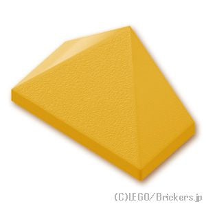LEGO® パーツ 6075079 3面スロープ 45° - 1 x 2：[Pearl Gold / パールゴールド] 15571-297