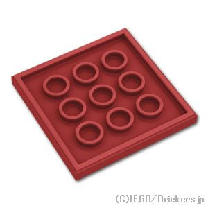 タイル 4 x 4：[Dark Red / ダークレッド]