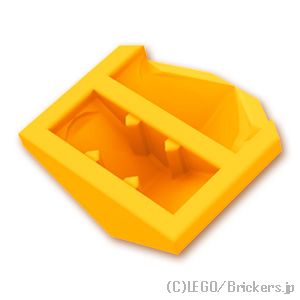 LEGO® パーツ 6400434 カーブ スロープ 33°ダブル - 2 x 2 ：[Bt,Lt Orange / ブライトライトオレンジ] 1762-191 